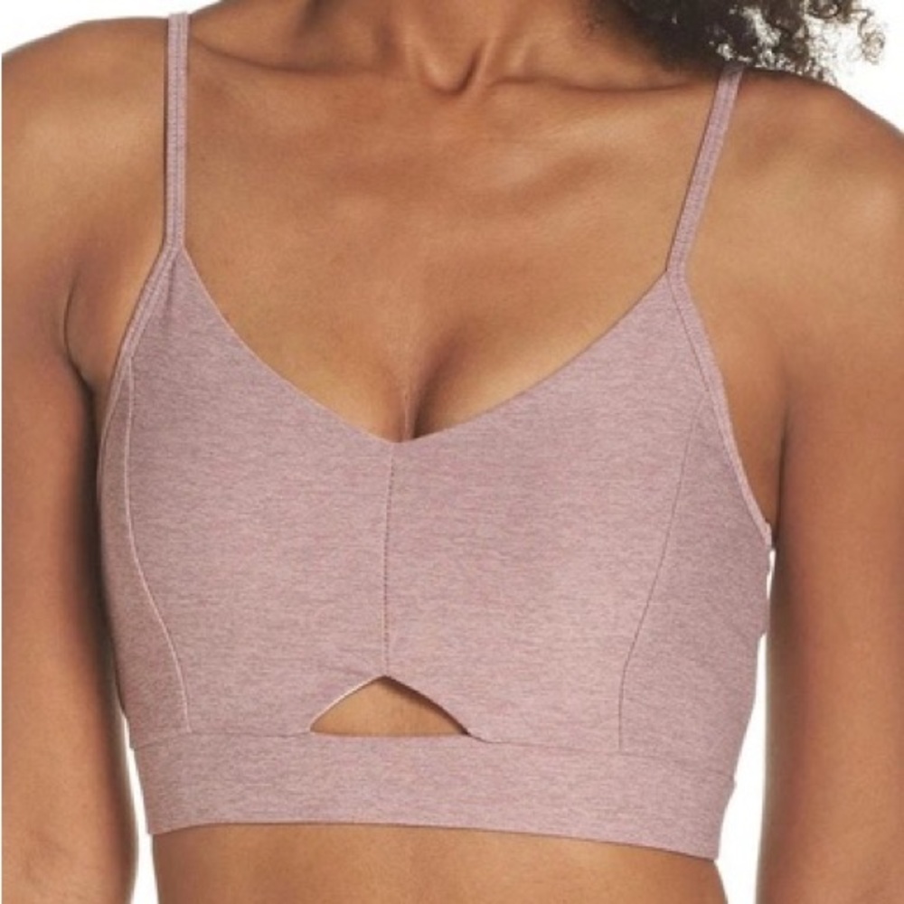 Varley Alta Yoga Sports Bra in Mauve Large NWT